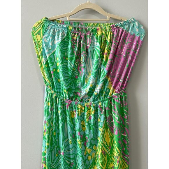 Lilly Pulitzer Women's Strapless Marlisa Maxi Dress in Multicolor Floral Size XS - Picture 5 of 14